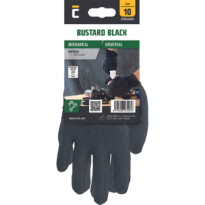 Alternative view of BUSTARD BLACK manusi textile alb