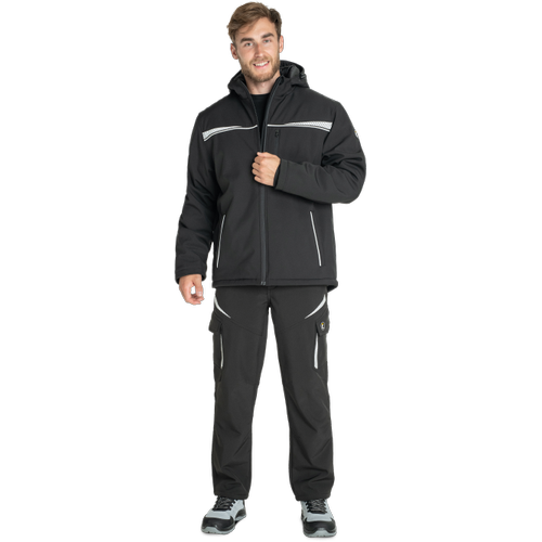 EMERTON STR jacheta softshel neagra de iarna - imagine 4